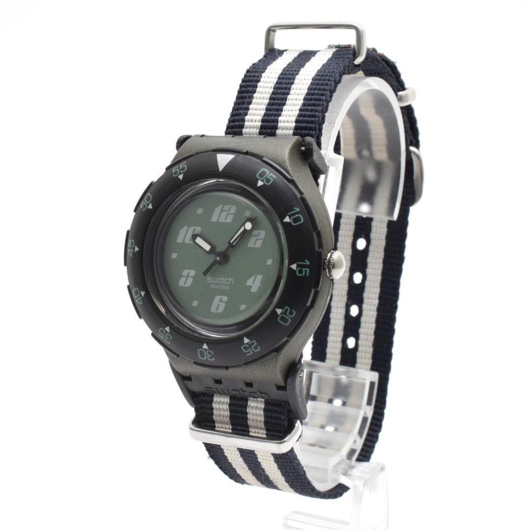 Used Working item swatch men s watch diver NATO belt