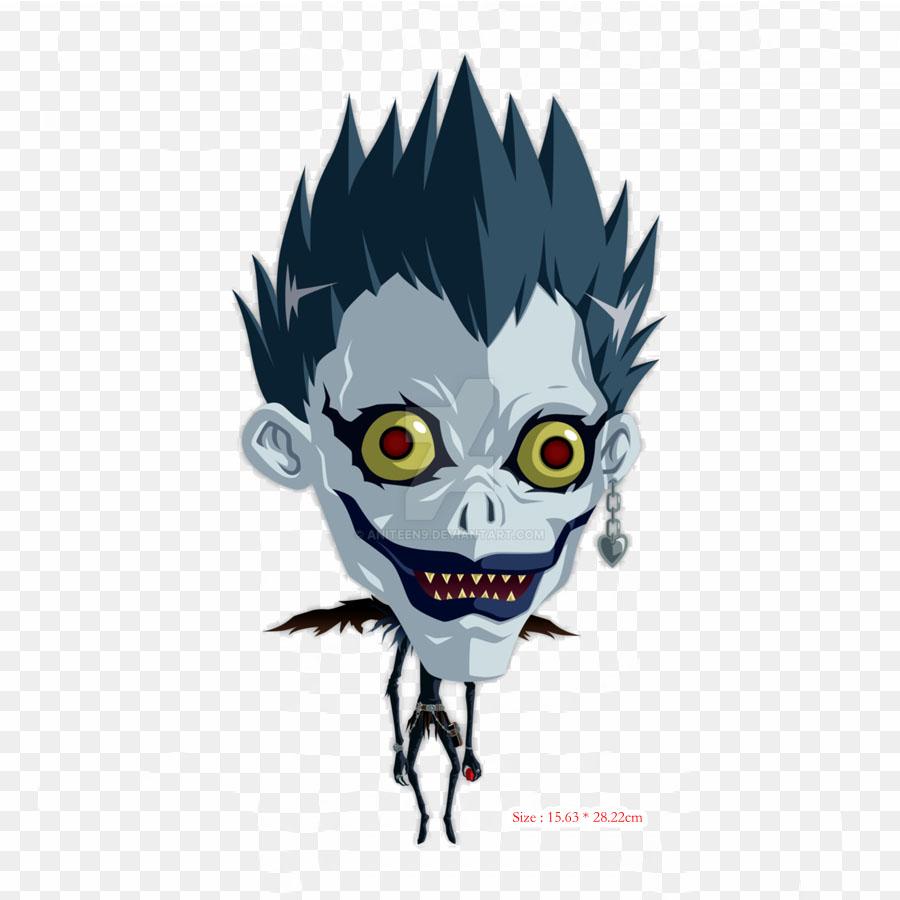 Ryuk Render Ryuk Siyah Beyaz Takeshi Obata İllüstrasyonları Ütüyle Yapışan Giysi Yamaları Giysilerde Yamalar Kendin Yap Tişörtler Isı Transferleri Çıkartmalar