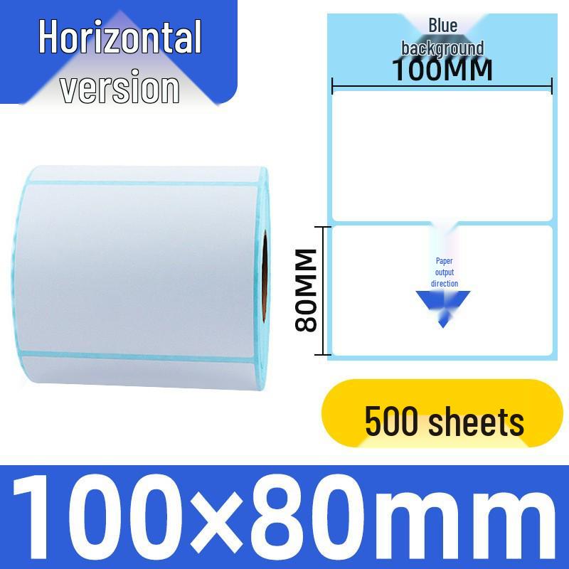 Self-Adhesive Thermal Barcode Stickers for Milk Tea & Supermarket Scale