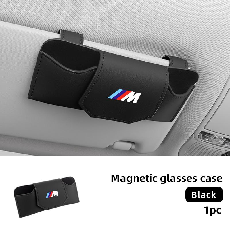 

2025 Hot Car Visor Glasses Holder Box Sunglasses Storage Bag Case Accessories For BMW M1 M2 M3 X3M X4M X5M X6M X1 X7 E30 E90 E84 чёрный