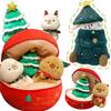 New Christmas Capybara Series Plush Dolls Apple Christmas Tree Capybara Three-In-One Surprise For Boys And Girls Christmas Gifts