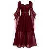 GMXIA Halloween Witch Strappy Swing Dresses
