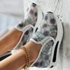 Fashion Lace Flats Platform Women Sport Shoes Mesh Breathable Sneakers 2025 Summer New Casual Sandals Running Beach Rocking Dance Shoes