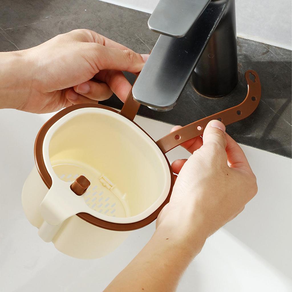 Küchenspülbecken Abfluss Hängekorb Küchen Essensfänger Gemüse Abtropfregal Wasserhahn Schmutzabscheider Filter für Wohnheim Hotel