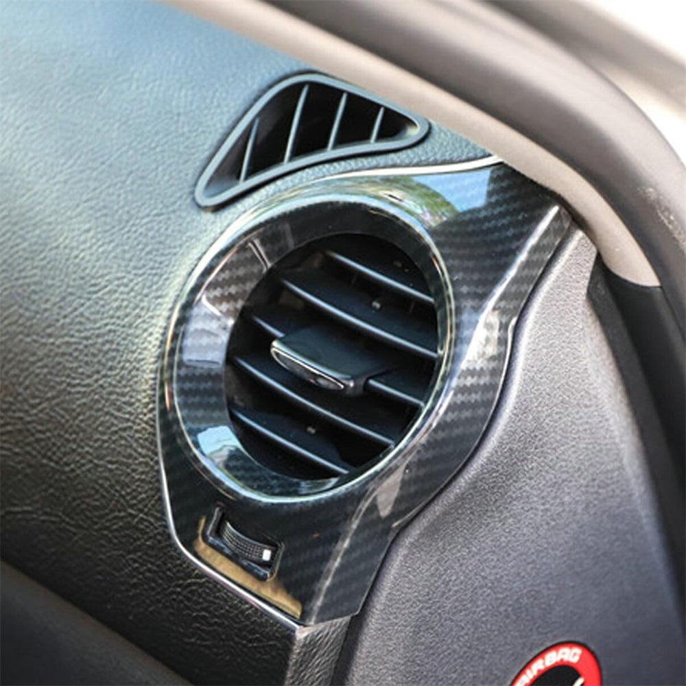 2Pcs Carbon Fiber Look Side Air Vent Outlet Trim Cover For 06-12 Lexus IS250 350