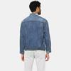 Levis Washed Denim Jacket With Single-Breasted Collar Men Jackets Blue A5782-0007