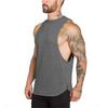 Muscleguys Blank Running Vests Mens Gym Clothing Bodybuilding Stringer Tank Tops Summer Cotton Cut Off Fitness Muscle Guys Sleeveless Shirt