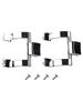 Shower Door Handle Brackets Zinc Alloy Material for Reliable Replacement Perfect for Tub and Shower Enclosures