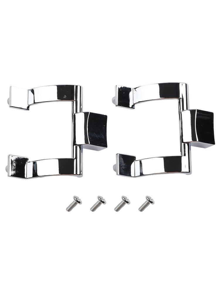 Shower Door Handle Brackets Zinc Alloy Material for Reliable Replacement Perfect for Tub and Shower Enclosures