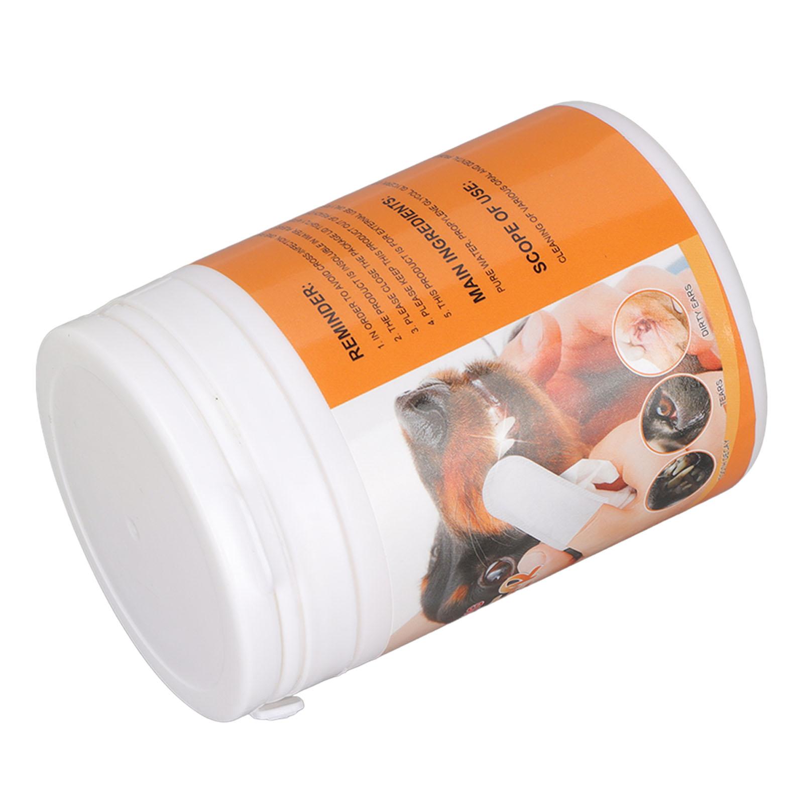 

50pcs Dog Teeth Cleaning Wipe Massage Irritating Free Reduce Tartar Puppy Dental Care Finger Wipes for Cat Ear