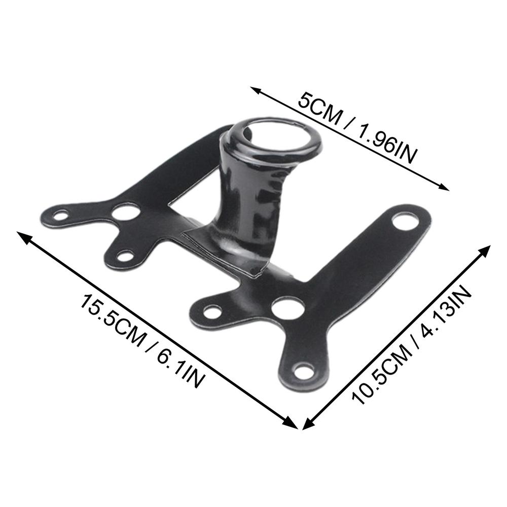 

Кронштейн для крепления приборов мотоцикла, двойной держатель спидометра для приборов, ретро-эстетичный дизайн, двойная стойка для счетчика для широкого чёрный