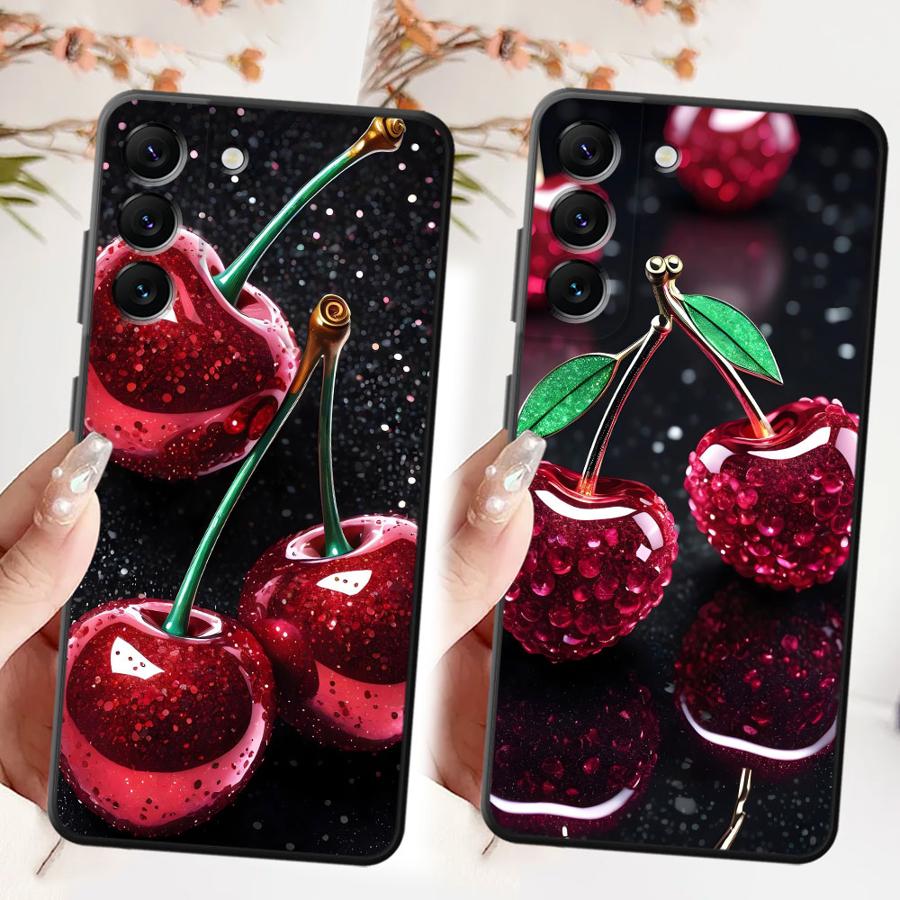 Cherry Pattern Phone Cover Case for Samsung Galaxy A52 A36 A23 A53 A35 A32 A25 A71 A22 A55 A41 A26 A72 A73 A51 A24