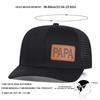 Net Baseball Label Leather Papa Brown Neutral Gender Women  Men For Caps Spring Summer Outdoor Sunscreen Hat Adjustable Casual Trucker Hats