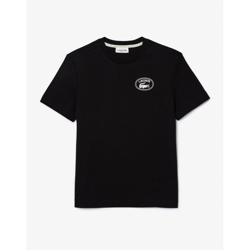 Lacoste Women S SignaTure PrinT ShorT Sleeve T ShirT Tf0854 54g 031