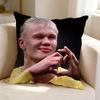 Football player superstar EErling Haaland  Pillow Case Square DoubleSided Sofa Cushion Cover Bedroom Bedside Pillow