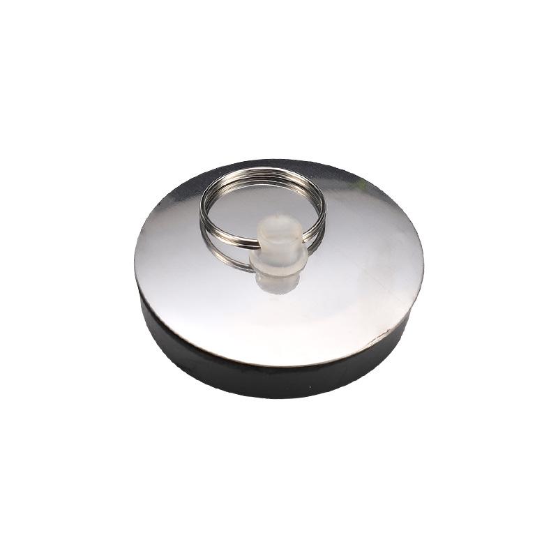 Universal Rubber Drain Stopper for Sinks, Bathtubs, and Pools