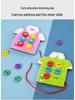 Montessori Wooden Lacing Game: Sewing Buttons for Early Education & Intellectual Development In Children