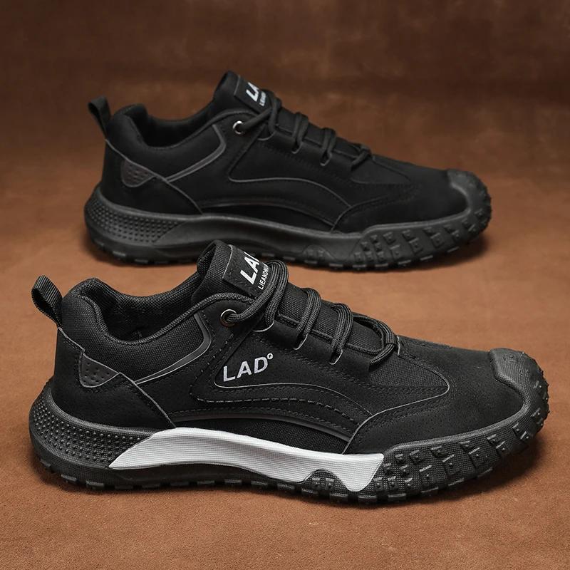 Męskie buty robocze ochronne Jesień Nowe Oddychające Buty Budowlane Outdoorowe Buty do Wspinaczki Gumowa Podeszwa Casualowe Sportowe Buty