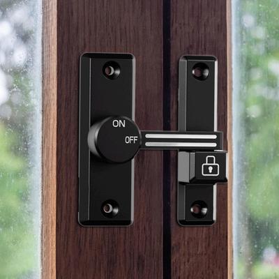 Door Latch Flip Sliding Latch, Luminous with Secrew Lock Gate Latches for Cabinets, Indoor