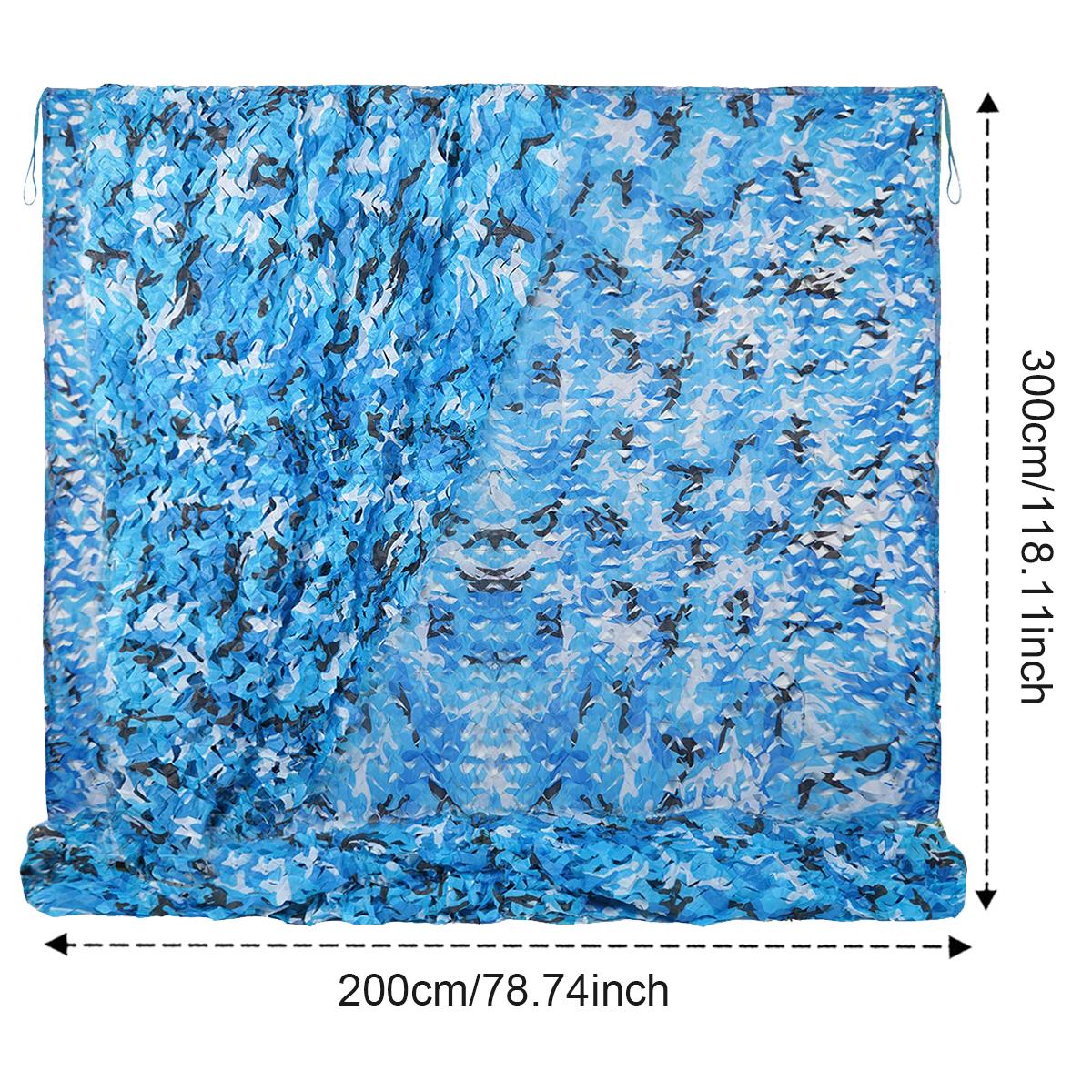 Camouflage Netting, Ocean Camouflage Netting Roll, Hunting Concealment Net, Suitable for Camping, Hunting, Party Decorations 200x300cm/78.74x118.11