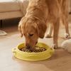 Silicone Dog Slow Feeder Bowl Non-Slip Anti-Flip Dog Treat Bowl Anti-choking with Suction Cup Pet Food Dish Pet Enrichment