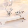 Yilu Has You Female Forest Style Small Ins Style Antlers Five-pointed Star Fashionable Elk Earrings