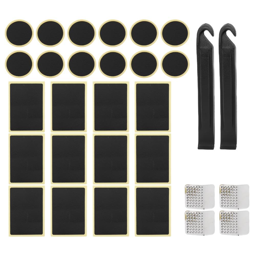 30PCS 12 Square Patches Bike Tire Patches Tire Puncture Repair Kit Bike Tire Repair