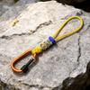 Braided Rope Water Bottle Lanyard Zinc Zinc Alloy Carabiner Hook Essential Key Chain Lanyard  Mountaineering