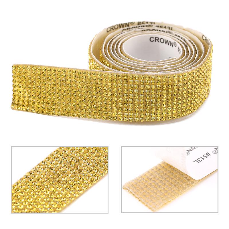 

Самоклеящиеся алмазные полоски-наклейки для украшения одежды 4 rows of diamonds