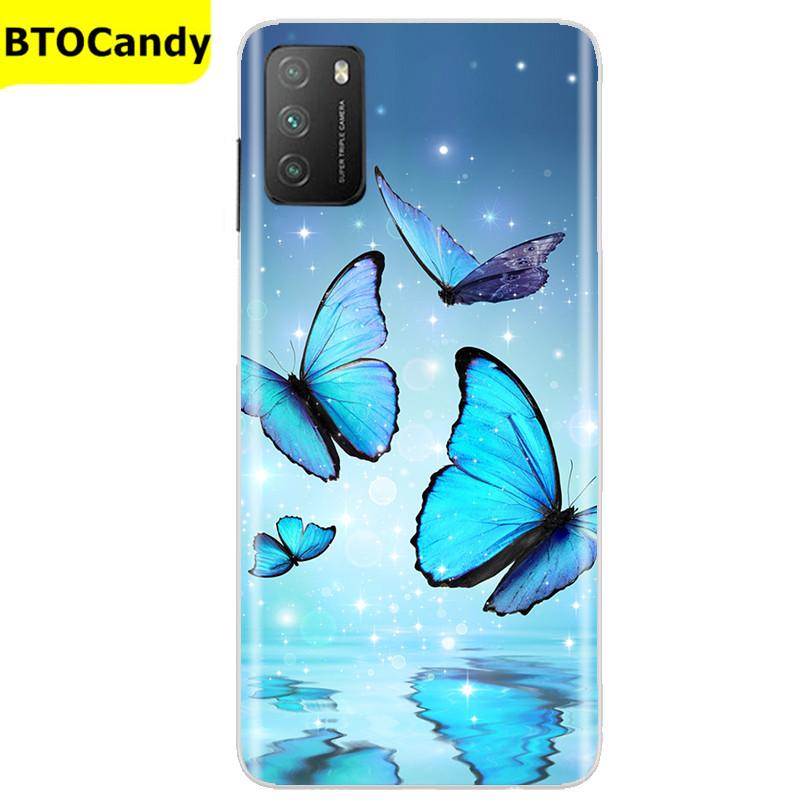 Für POCO M3 Hülle, Weiche Silikon-Rückseite, Telefonhülle für Xiaomi Poco M3 Pro 5G, Rückseitige Abdeckung, Weiche TPU Coque für POCO M 3 M3 Silikonhülle