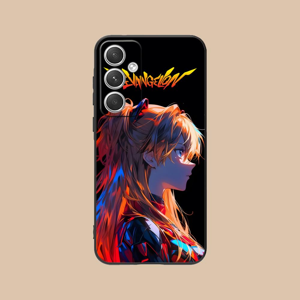 Anime EV Asuka Mobile Phone Case for Samsung Galaxy S26 S25 S24 S23 S22 S21 S20 Note20 Plus FE Ultra Colorful Cover Pretty Cover