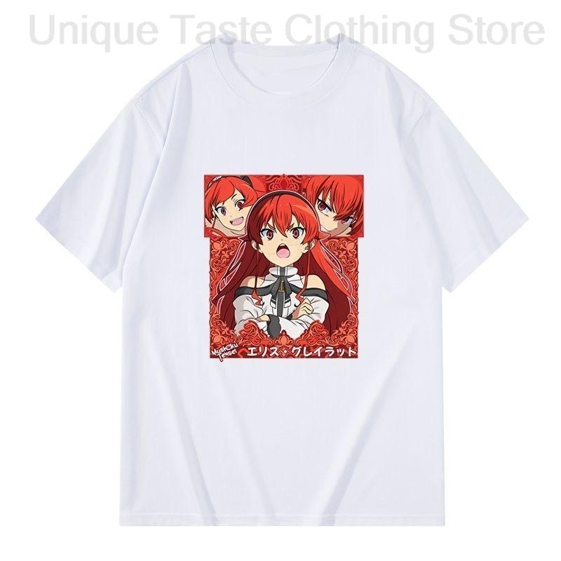 

Mushoku Tensei Jobless Reincarnation T Shirt Fashion Cartoon Anime Print Tshirt Unisex Women Summer Cotton Short Sleeve Tee Tops S