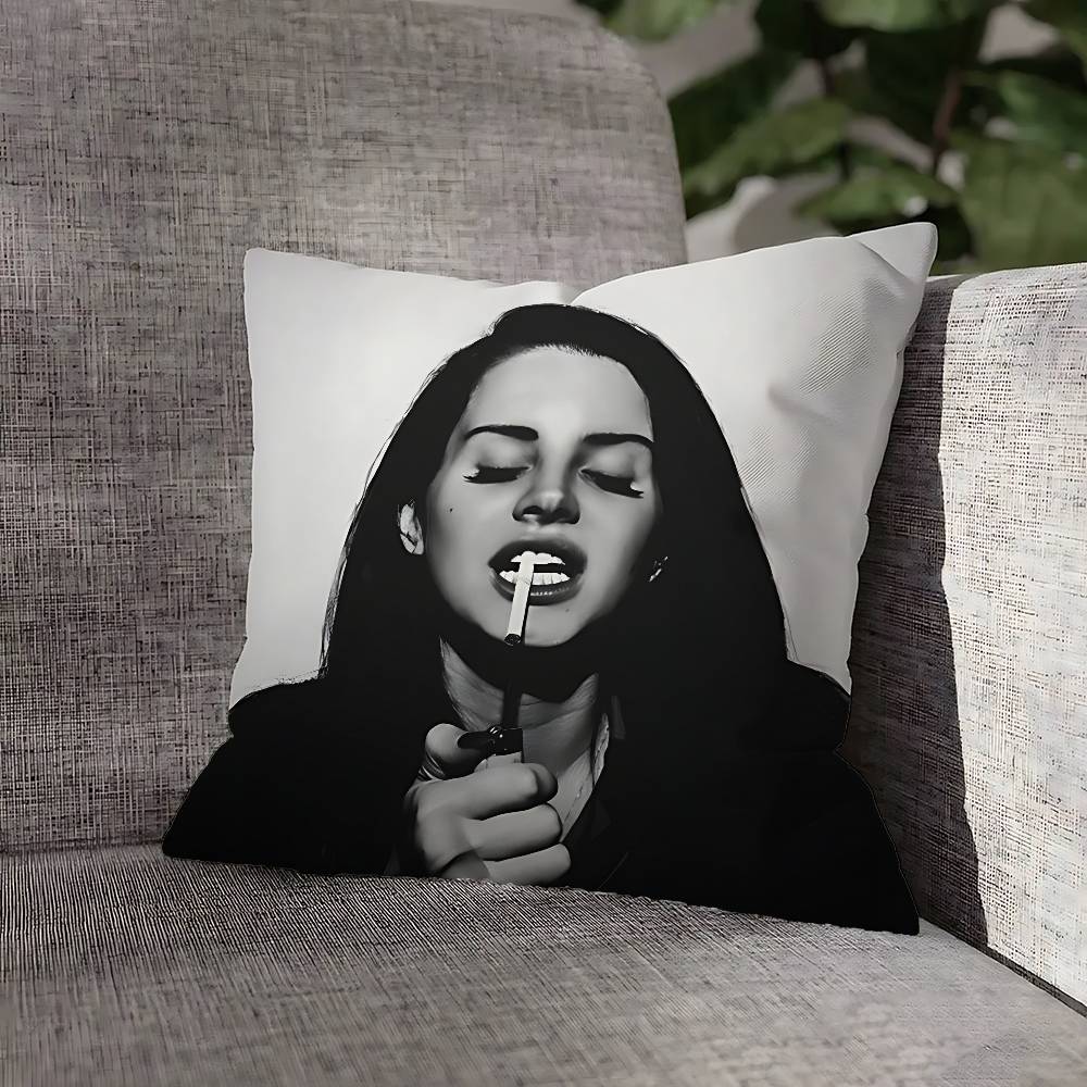 L-Lana D-Del R-Rey Kissenbezug für Sofadeko Auto Büro Zimmer Druck Kissenbezug Dekorationen und Schutz