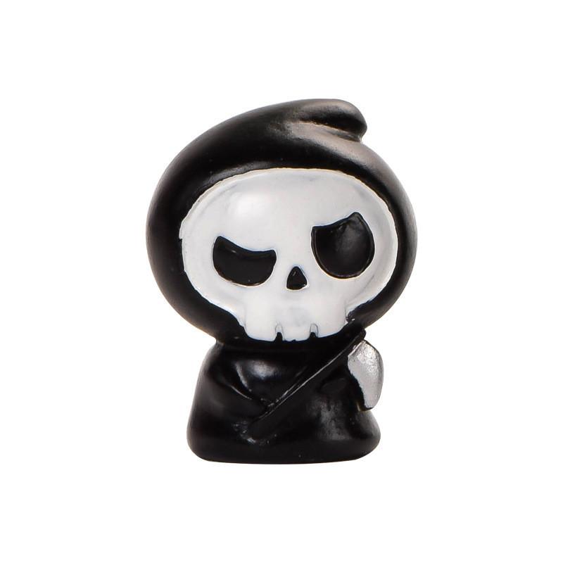Resin Halloween Miniatures For Diy Crystal Ball Accessories Adorable Transparent Ghost And Pumpkin Decor