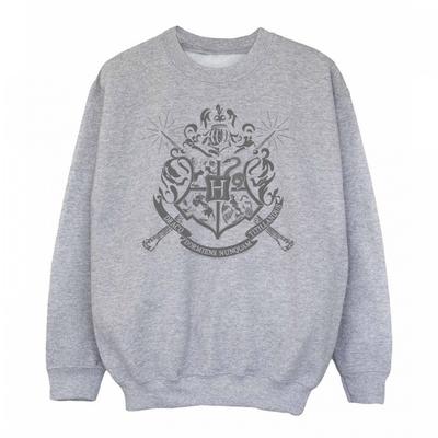 Moletom feminino de varinhas com crista de Hogwarts