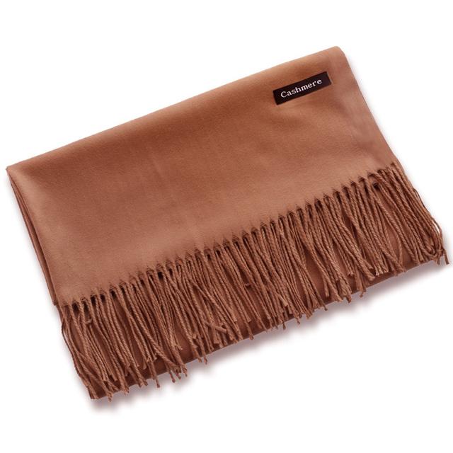 Winter Women Scarf Female Luxury Scarves Lady Tassel Bandana Women Solid Shawl Wraps Foulard Scarf Shawl