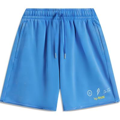Li Ning Wade Lifestyle Series Comfortable Elastic Drawstring Sports Casual Shorts Men Shorts Starry-Blue AKSU401-5