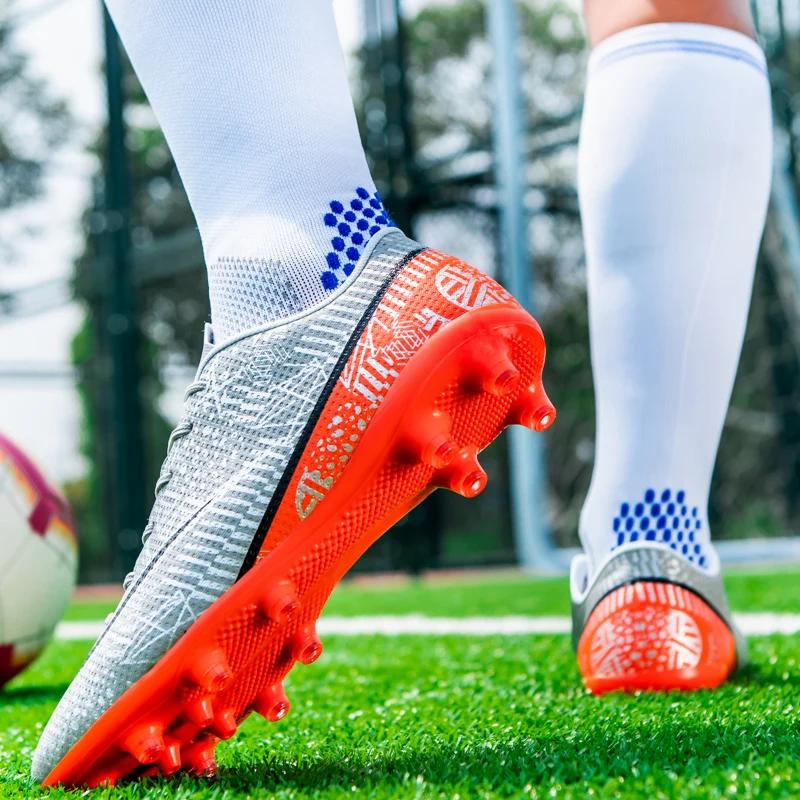Male Adults' Football Sport Shoes Professional Cleats TF/FG Students Training Society Football Outdoor Shoes Top Quality Football Boots for Sneaker