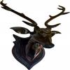 Handicraft Wooden Deer Head with Handicrafts Home Decor Showpiece for Living Room Bedroom and Table Decor, Clear Black (60 Cm) Pack of 1