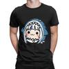 Gawr Gura Chibi T Shirt Beach  Hip Hop T-Shirts Men Pure Cotton Comfortable Oversized Clothes Short-Sleeved Y2K Funny Tshirt