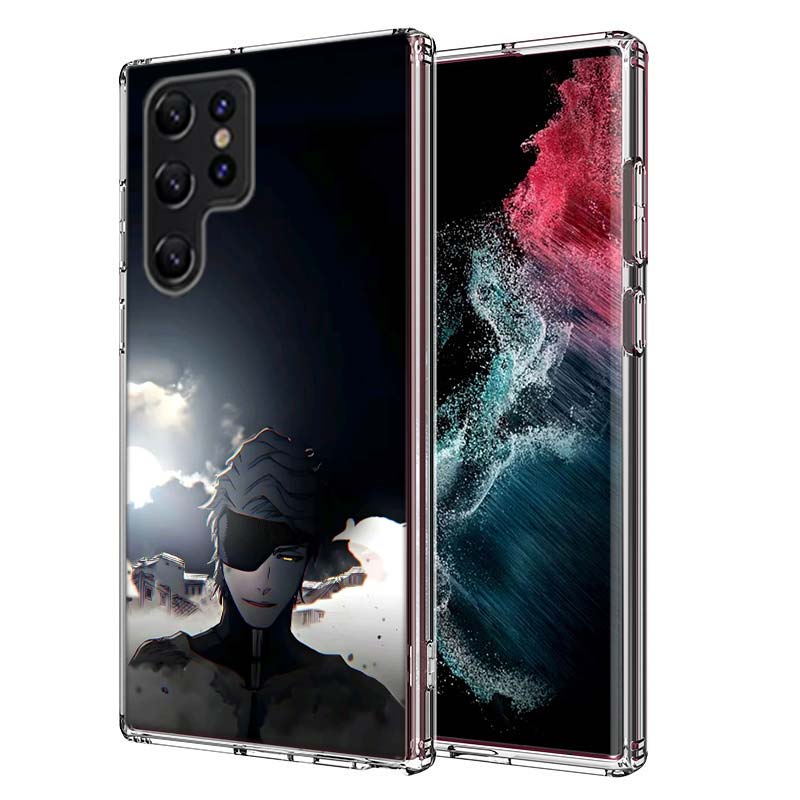 Bleach Aizen Sousuke Capa Phone Case For Samsung S26 Ultra S25 Edge Galaxy S23 S21 S20 S24 FE S22 S10 Plus Cover Clear TPU Shell