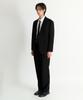 NONBLANK Single-Pleat Wide Fit Jersey Slacks_Black