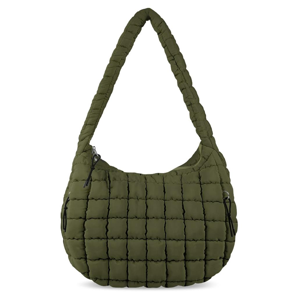 Wrinkled cloud bag, fashionable one shoulder hand-held dumpling bag, large capacity down cotton underarm women's bag.zwq