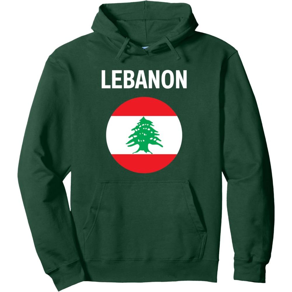 Lebanon Flag Hoodie Sweatshirt Unisex Casual Streetwear Trendy Pullover Fashion Men Women Couple Lebanese Patriotic Design Tops