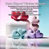 Bewinner Heart Shaped Cordless Earbud, Noise Canceling Headphones, Bluetooth 5.3 HiFi Stereo Earphones with Charging Case for Gym Office School