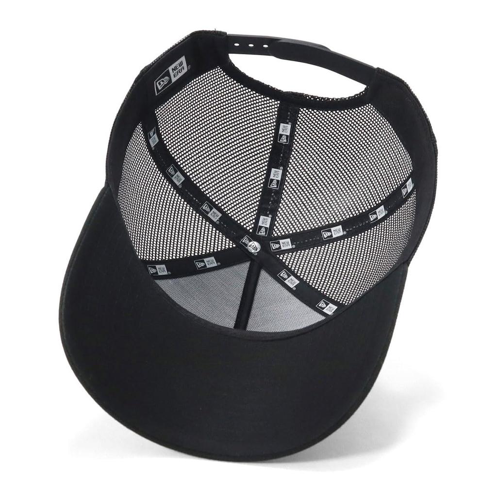 New Era 9Forty Trucker Box Logo Mesh Exclusive to Free Shipping A-Frame Cap, Black, ONSPOTZ,