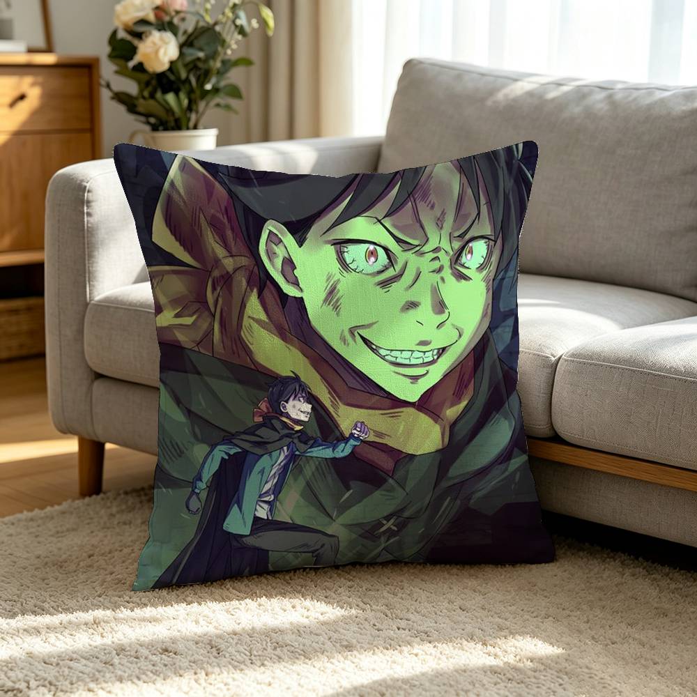 Anime Re Zero-O N-Natsuki Subaru Square Double-Sided printed Pillow Case Bedroom Bedside Pillow Sofa Cushion Cover