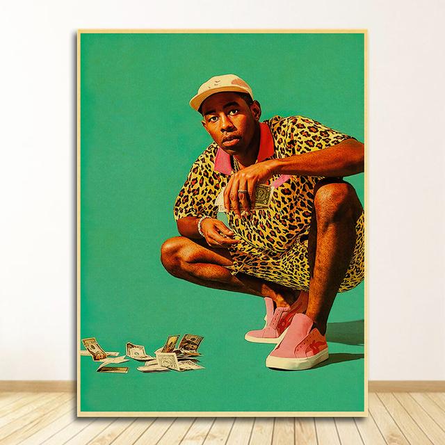 Painting Wall Art for Home/bar Decors Famous Singer Tyler The Creator Poster Retro Vintage Poster Kraft Paper