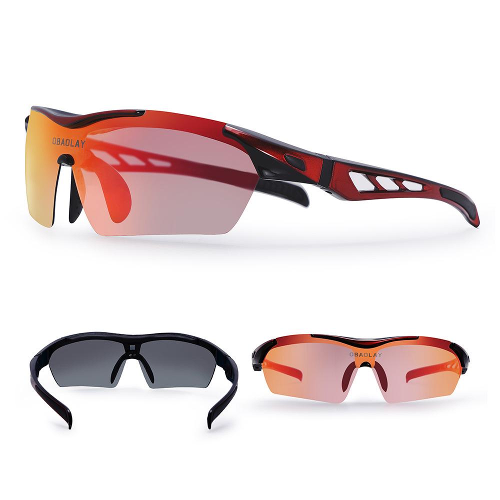 Polarized Colorful Cycling Glasses Outdoor UV Protection Motorcycle Windproof Sports Glasses