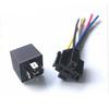 SWOOMEY 5 Pcs Car Relay Pin with Connector Relay Socket Black High Definition